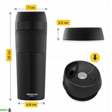 Термокружка Mountain Goat Travel 0.4 л Black (P-5907739315694)