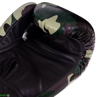 Рукавички шкіряні боксерські TOP KING EmPower Camouflage TKBGEM-03 Камуфляж зелений 14 унції