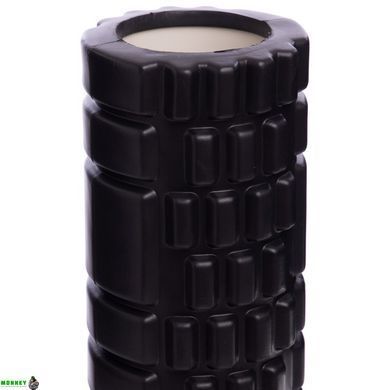 Роллер для йоги и пилатеса (мфр ролл) SP-Sport Grid Combi Roller FI-0457 Черный 30см