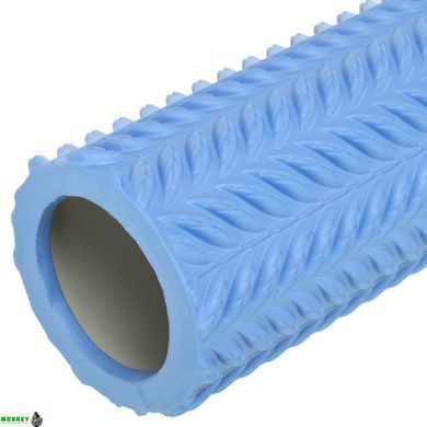 Роллер массажный цилиндр (ролик мфр) 45см Grid Line Roller SP-Sport FI-9387 Черный