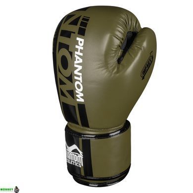 Боксерские перчатки Phantom APEX Army Green 10 унций (капа в подарок)