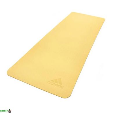 Коврик для йоги Adidas Premium Yoga Mat желтый Уни 176 х 61 х 0,5 см