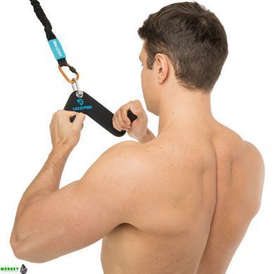 Рукоятка для тяги з вузьким хватом LiveUp LP8321 23,5 см чорний