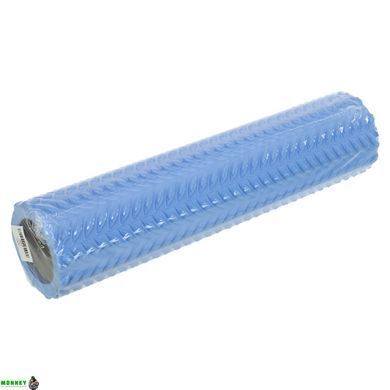 Роллер массажный цилиндр (ролик мфр) 45см Grid Line Roller SP-Sport FI-9387 Черный