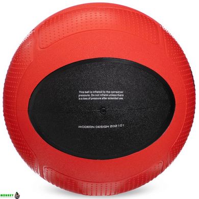 М'яч медичний медбол Zelart Medicine Ball FI-2620-9 9кг червоний-чорний