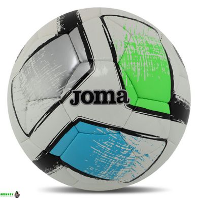 М'яч футбольний Joma DALI II 400649-211-T5 №5 сірий-зелений-синій