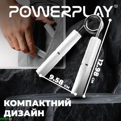 Эспандер-ножницы алюминиевый PowerPlay 4322 (68 кг) Hand Grip Серебряный