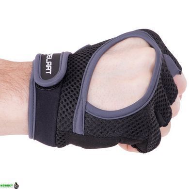 Перчатки для фитнеса и тренировок Zelart SB-161580 Черный-зеленый S