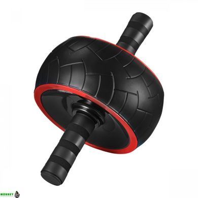 Ролик (гімнастичне колесо) для преса 4FIZJO Ab Wheel XL Black/Red (P-5907739312747)