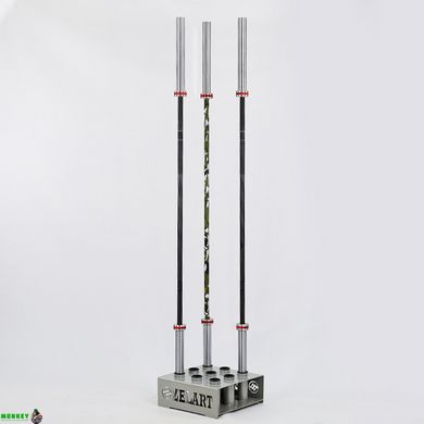 Стойка для грифов вертикальная Zelart TA-8222 размер-44х44х16см серый
