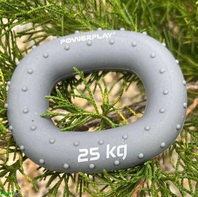 Еспандер кистьовий силіконовий PowerPlay PP-4337 Hand Grip Large 25 кг. Сірий