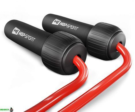 Скакалка з обтяжувачем Hop-Sport HS-F050JR червона