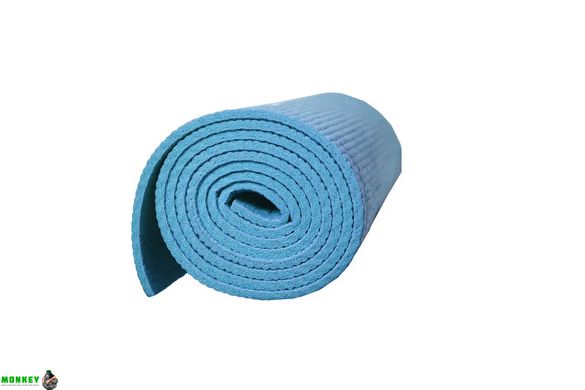 Коврик для йоги и фитнеса PowerPlay 4010 (173*61*0,6) Блакитний