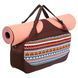 Сумка для фітнесу та йоги KINDFOLK Yoga bag SP-Sport FI-8366-1 помаранчевий-блакитний