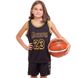 Форма баскетбольна підліткова NB-Sport NBA LAKERS 23 BA-0928 M-2XL чорний-жовтий