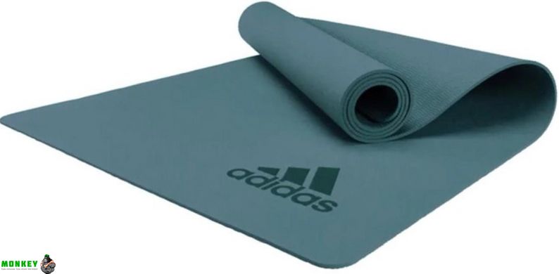 Коврик для йоги Adidas Premium Yoga Mat темно-зеленый Уни 176 х 61 х 0,5 см