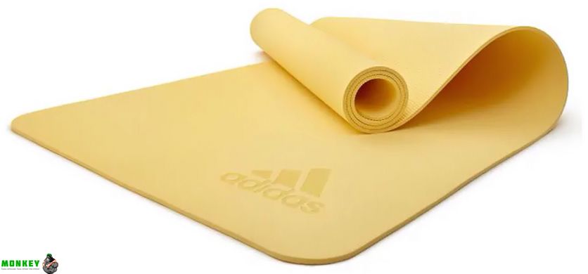 Коврик для йоги Adidas Premium Yoga Mat желтый Уни 176 х 61 х 0,5 см