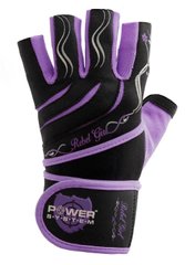 Перчатки для фитнеса и тяжелой атлетики Power System Rebel Girl женские PS-2720 Purple XS