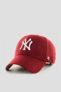 Кепка MVP 47 Brand YANKEES бордовий, світло-сірий Уні OSFA