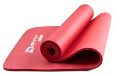 Мат для фітнесу та йоги Hop-Sport HS-N010GM 1см червоний