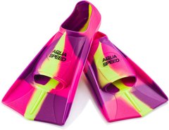 Ласты Aqua Speed ​​TRAINING FINS 7930 розовый, фиолетовый, желтый Дет 31-32
