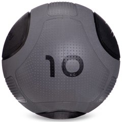 Мяч медицинский медбол Zelart Medicine Ball FI-2620-10 10кг (MD1275-10) (резина, d-28,6см, серый-черный)