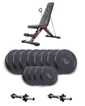 Набор Elitum Titan гантели 2х26кг с скамьей Hop-Sport HS-2080 HB