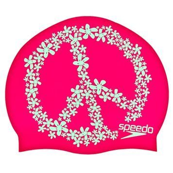 Шапочка для плавання SPEEDO SLOGAN PRINT 808385C899 рожевий-м'ятний