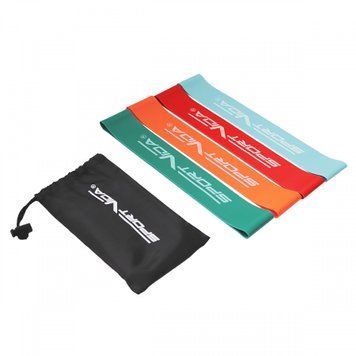 Резинка для фитнеса и спорта (лента-эспандер) SportVida Mini Power Band 4 шт 0-20 кг SV-HK0205