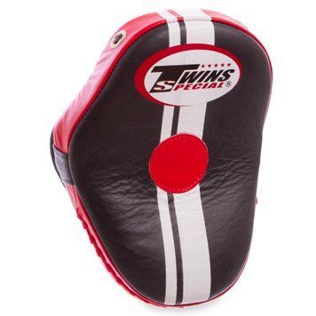 Лапа Вигнута шкіряна (1шт) TWINS PML-14 (кріплення на липучці, р-р 27x20x10см, чорний-червоний, синій-червоний)