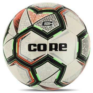 Мяч футбольный CORE DIAMOND FB-8463 Белый-оранжевый №5