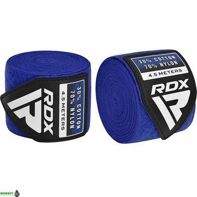 Бинти для боксу RDX RB Hand Wraps Combine 3 пари Red,Black,Blue (4.5м.)