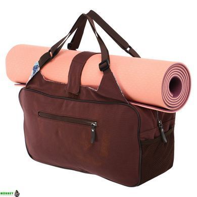 Сумка для фітнесу та йоги KINDFOLK Yoga bag SP-Sport FI-8366-2 рожевий-блакитний