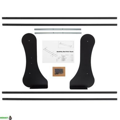 Кронштейн настенный для фитболов Zelart TA-9595 черный
