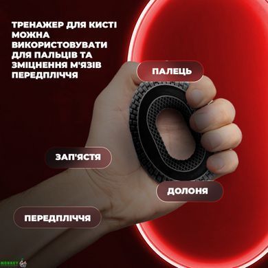 Эспандер кистевой силиконовый PowerPlay PP-4333 Hand Grip Hard 30 кг.