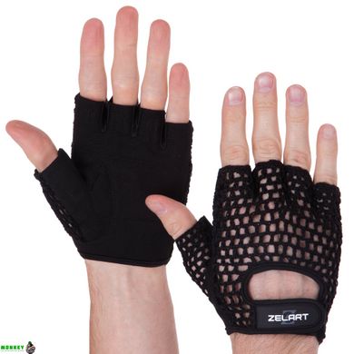 Перчатки для фитнеса и тренировок Zelart SB-161955 S-L черный