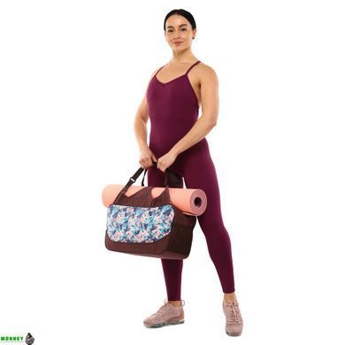Сумка для фітнесу та йоги KINDFOLK Yoga bag SP-Sport FI-8366-2 рожевий-блакитний