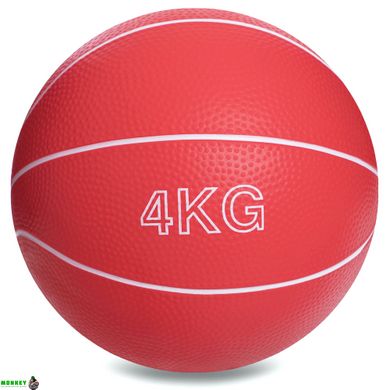 М'яч медичний медбол Record Medicine Ball SC-8407-4 4кг кольори в асортименті