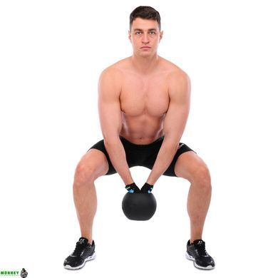 Гиря-колокол чугунная окрашенная BALL BELL LiveUp LP8047-26LB вес 12кг черный
