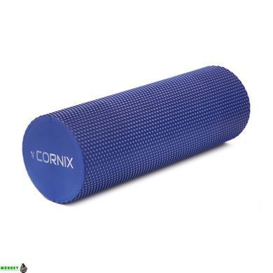 Массажный ролик Cornix EVA+ 45 x 15 см (валик, роллер) XR-0304 Navy Blue