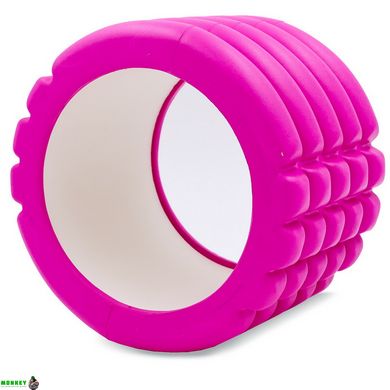 Роллер для йоги и пилатеса (мфр ролл) Grid Roller Mini Zelart FI-5716 10см цвета в ассортименте