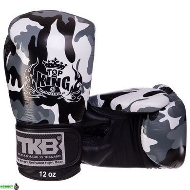 Перчатки боксерские кожаные TOP KING EmPower Camouflage TKBGEM-03 Камуфляж зеленый 16 унции