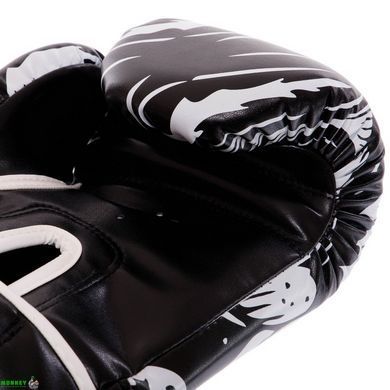 Перчатки боксерские Zelart SKULL BO-5493 Черный 8 унций