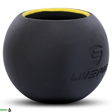 Гиря-колокол чугунная окрашенная BALL BELL LiveUp LP8047-26LB вес 12кг черный