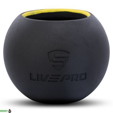 Гиря-колокол чугунная окрашенная BALL BELL LiveUp LP8047-26LB вес 12кг черный
