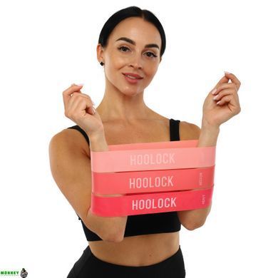 Резинки для фітнесу набір LOOP BANDS HOOLOCK SP-Sport FI-2863 3шт кольори в асортименті