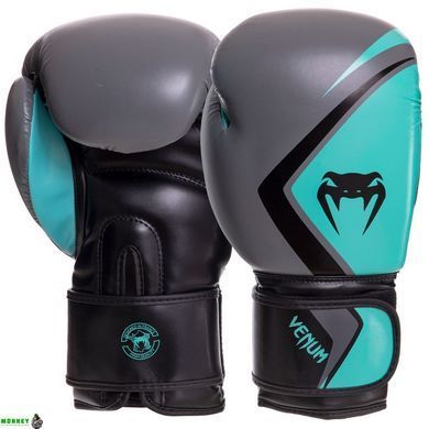 Перчатки боксерские кожаные VENUM CONTENDER 2.0 VENUM-03540 Черный-белый-золотой 10 унции