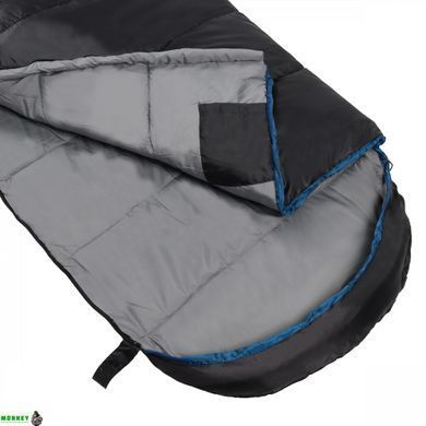 Спальный мешок (спальник) одеяло SportVida SV-CC0073 -3 ...+21&deg;C L Black/Grey