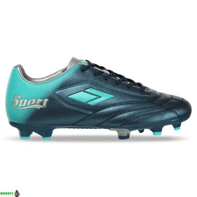Бутсы футбольная обувь DIFFERENT SPORT SG-301313-2 NAVY/MOON/SILVER размер 40-45 (верх-PU,подошва-термополиуретан (TPU), т.-синий-бирюзовый) 220719A-2