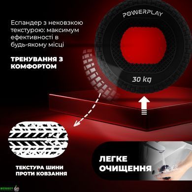 Эспандер кистевой силиконовый PowerPlay PP-4333 Hand Grip Hard 30 кг.
